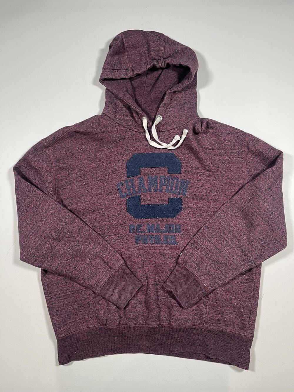 Champion Hoodie Sweatshirt Mens Large C Major Phys Ed Pullover Read